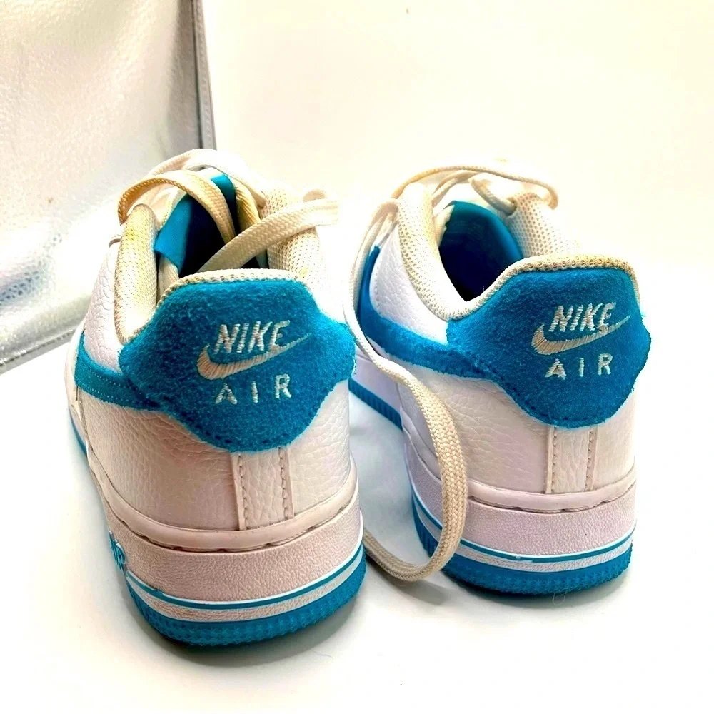 Nike Air Force 1 low Space Jam Hare, white and blue, kids 4.5 or women’s 6.5